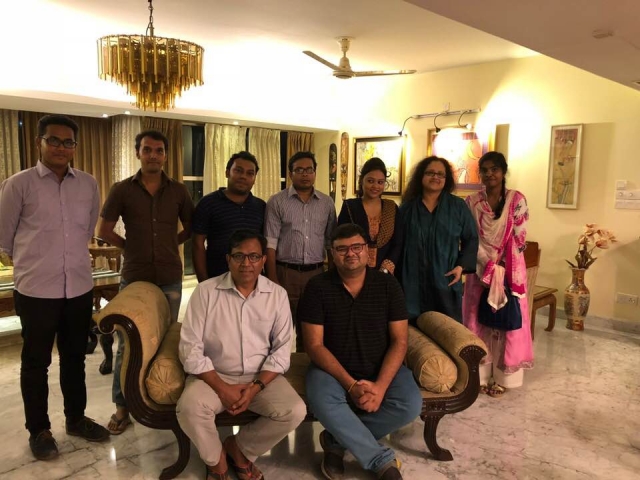 RMM Dhaka team pose for a photo after a monthly review meeting on 30 July 2018.